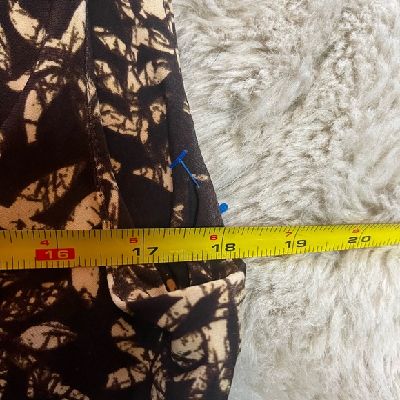 Lauren Ralph Lauren Stretch Safari Print Gathered Waist Fitted Slimming Dress 14 - Picture 7 of 11